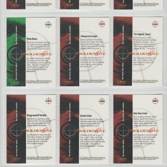 Graffiti 1995 007 James Bond Golden Eye Trading Card Complete base Set (90) - Picture 4 of 12